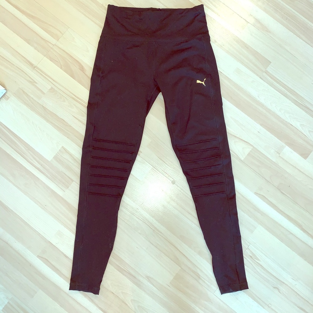 Black Puma Moto Leggings